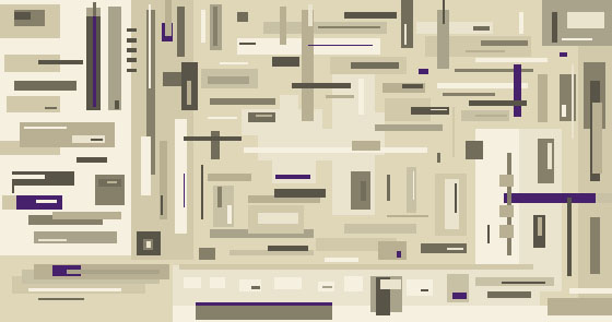 Sticks and Stones. 36" x 72". 2005.